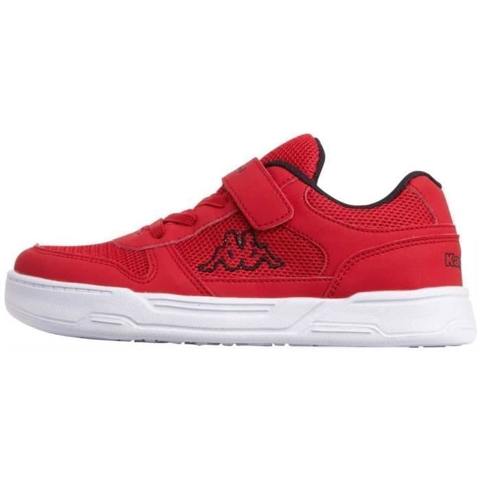 Kappa Kappa Dalton K - Baskets enfant mixte rouge Lucky Luke lacets & scratch