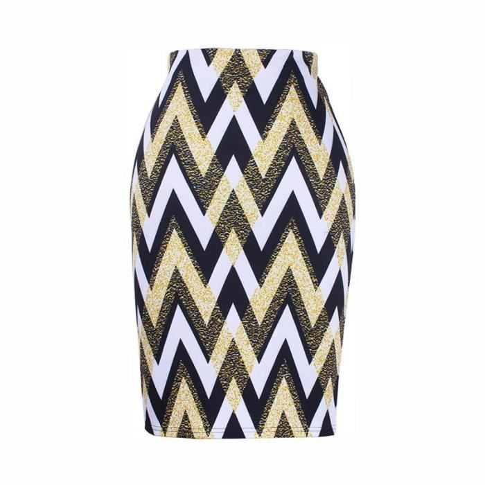 Jupe Crayon Midi AsYou - Verte - Femme Taille 10 - Taille élastique - 95% Polyester