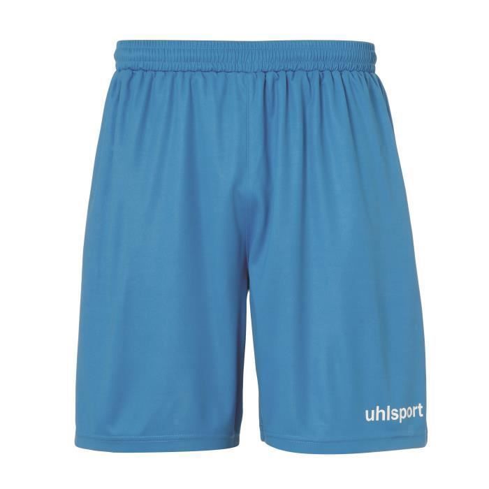 Short - Uhlsport - Center Basic - Bleu cyan/blanc - Confort exceptionnel - 100% polyester Short - Uhlsport - Center Basic - Bleu cyan/blanc - Confort exceptionnel - 100% polyester