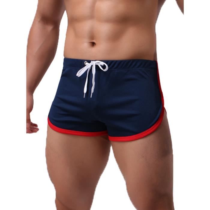IEFIEL Pantalon de Sport Court Homme Short de Bain Séchage Rapide Sport Respirant Boxer Taille Basse Décontracté Jogging M-XXL