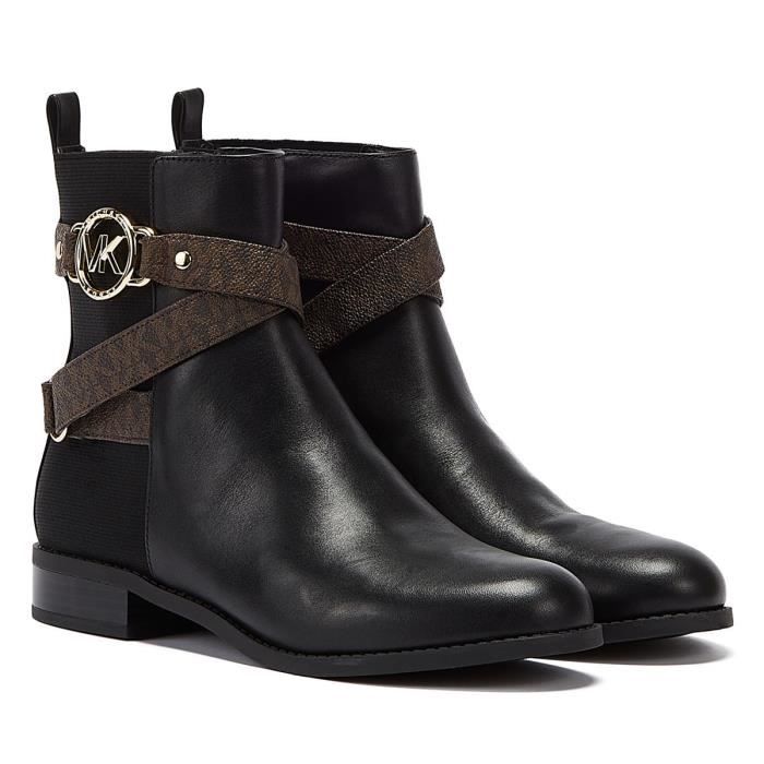 Michael Kors Rory Flat Bottillon Noir Marron Pour Femme EU 37