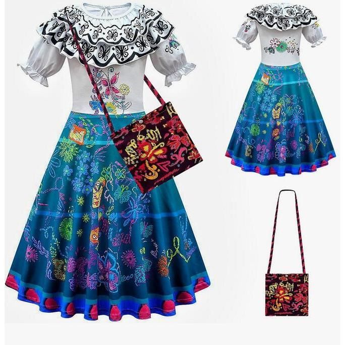 ToddlBy Costume d'elfe pour fille - Costume de Père Noël en velours