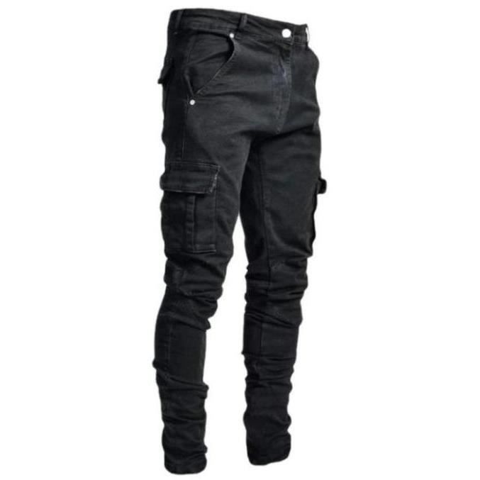 Jean cargo homme bleu cheap