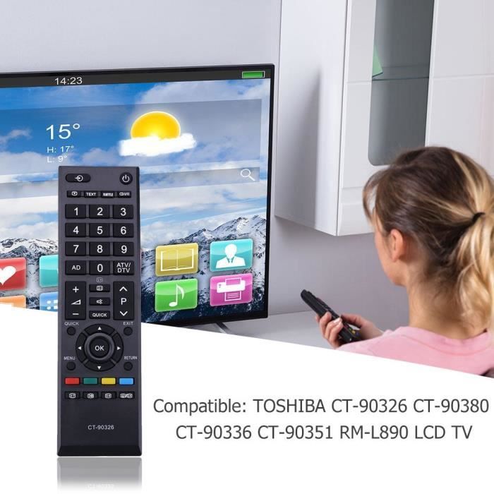 Remplacement pour télécommande Toshiba CT-90326 pour télécommande