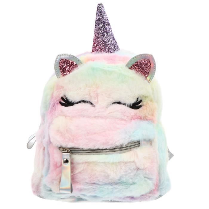 Sac à Dos Fille Licorne 3D - Rose - Toile Imprimée - Mignon Et Coloré