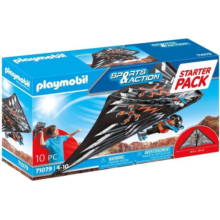 Figurine - PLAYMOBIL - Stuntshow Deltaplane - Multicolore - 5 ans et plus