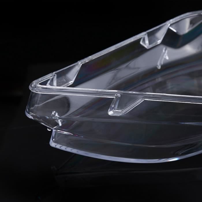 SALUTUYA Lentille de phare Couvercle de lentille transparent pour phare de voiture, 2 pièces, pour E46 4D auto feux