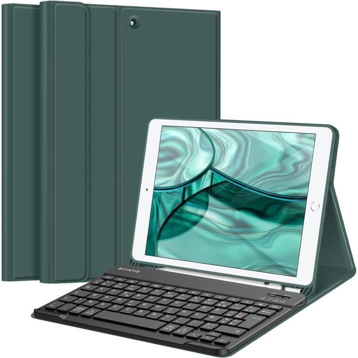 Clavier Magnétique Détachable AZERTY Pour IPad 9e/8e/7e Génération, IPad Air 3 Et IPad Pro 10.5" - Étui Protecteur Avec Porte-stylet Et Connexion Bluetooth - 2