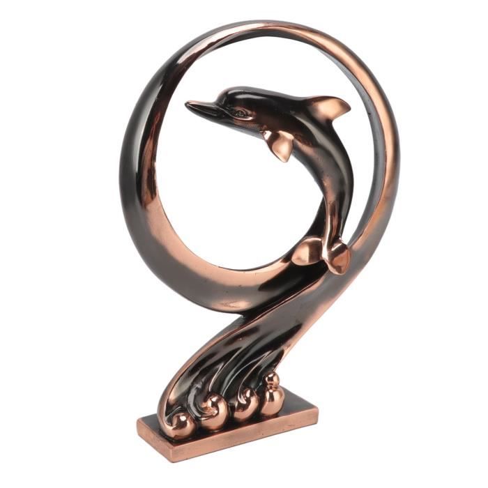 Figurine - SONEW - Dauphin en Résine - Design Contemporain - Décoratif - Intérieur