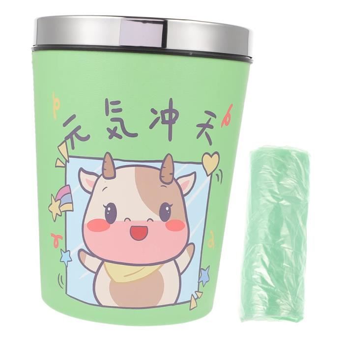 Corbeille à Papier Enfant Itenga 11L - Motif Licorne, Plastique Solide