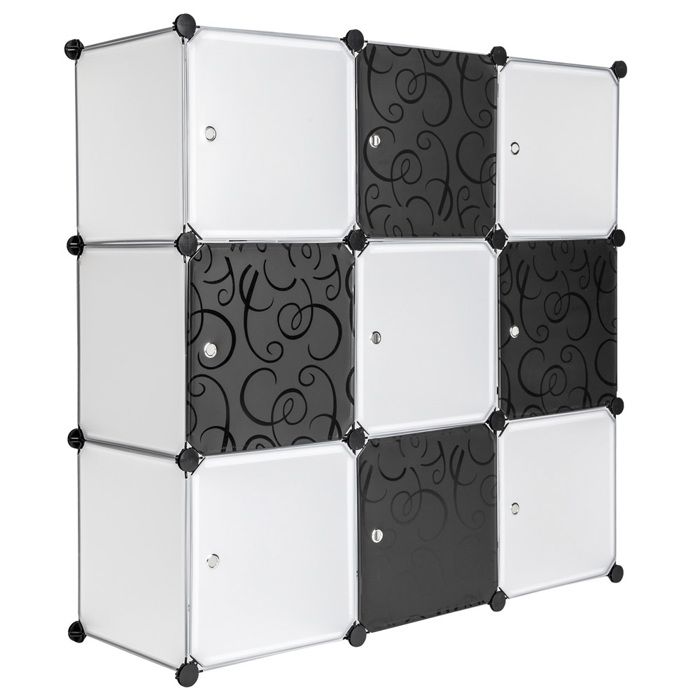 Tectake Armoire De Rangement Systeme Click Modulable En Plastique