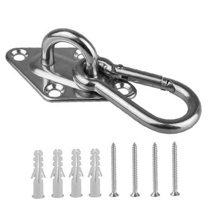 Crochet Bascule Ressort Acier Au Carbone Plaque Plâtre Crochets Plafond Métal Robustes Crochets Suspension Boulon M5 Crochet Plafond Armoire Crochet Vis Pour Suspension Aile Boulons Crochets 12 Pièces