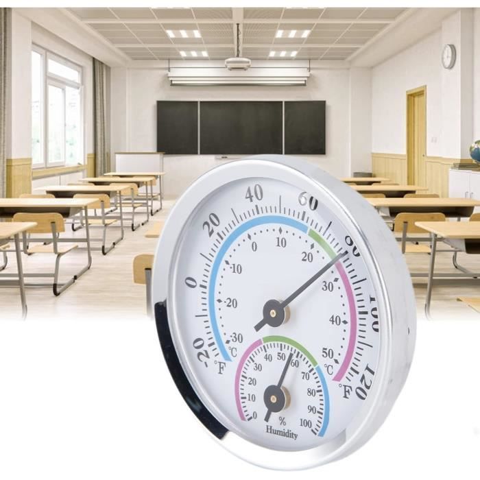 Thermomètre/Hygromètre - TH-108 - Mini Portable - Analogique - Intérieur/Extérieur - 7.5cm - Bricolage