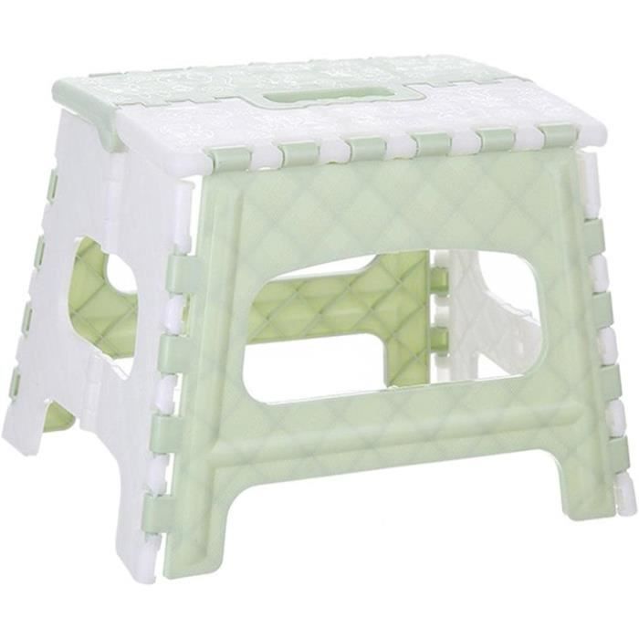 Tabouret de camping pliable, portable, robuste, sûr et multifonctionnel avec poignée pour