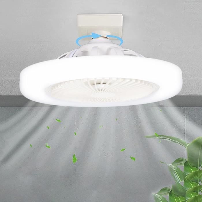 Plafonnier ventilateur de plafond silencieux avec lumière LED 36W et télécommande - TRAHOO - Trahoo