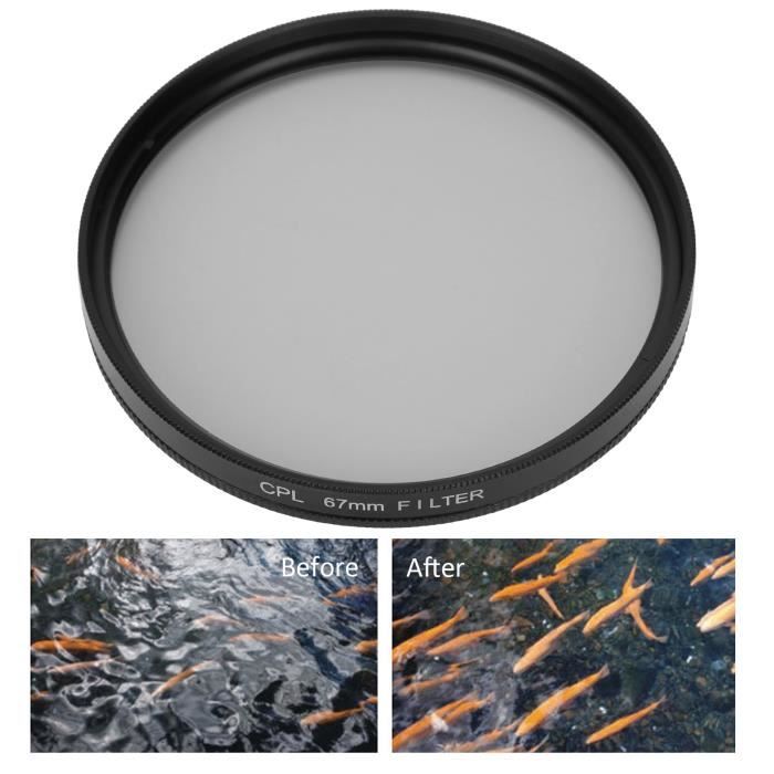 TMISHION Filtre CPL Junestar Filtre D'Objectif CPL Filtre Polarisant De Caméra DSLR Pour Canon