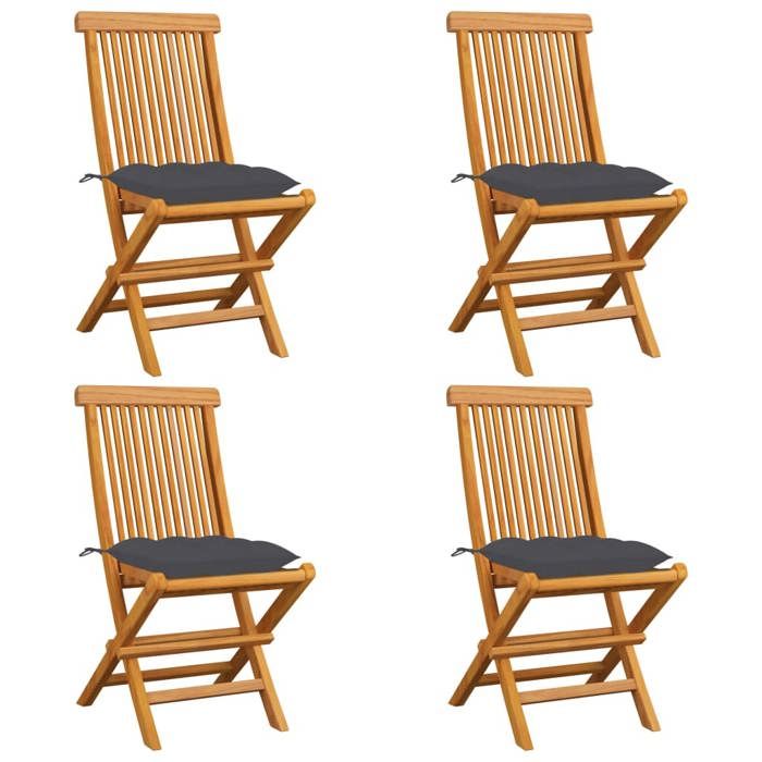 vidaXL Chaises pliables avec coussins 3062583