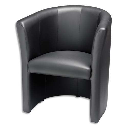 Fauteuil CLUB noire finition P.U