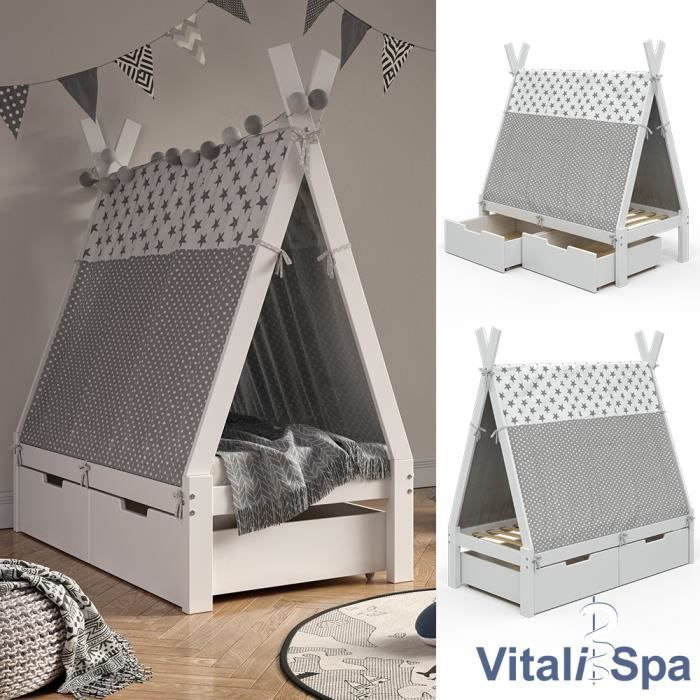 Lit Tipi pour enfant VITALISPA : Comparateur, Avis, Prix