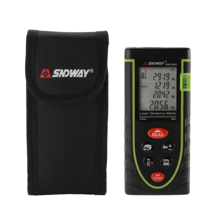 Avec un sac - télémètre Laser LS5 OLED 40m distancemètre à écran Avec un sac - télémètre Laser LS5 OLED 40m distancemètre à écran
