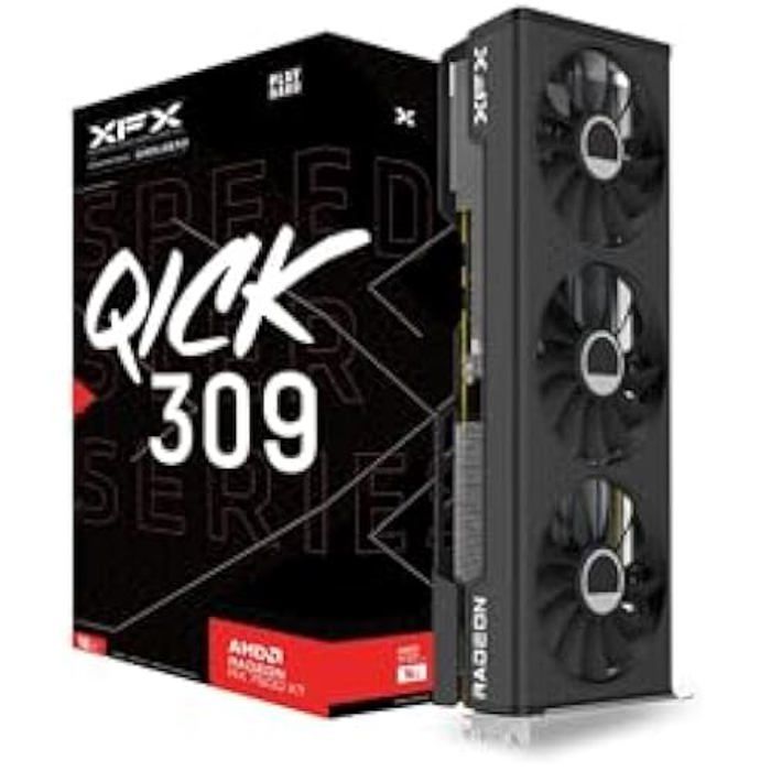 Carte Graphique - XFX - Speedster QICK309 - Radeon RX 7600 XT - 3x DisplayPort - 1x HDMI