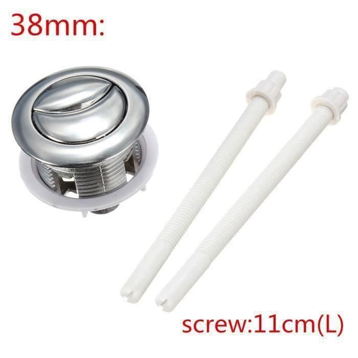 Joint Et Plaque Adaptateur Pour Bouton De Chasse D'eau - Conversion 38 Mm Vers 48/58 Mm - En PP, Diamètre 68 Mm - Pour WC Standard - 5