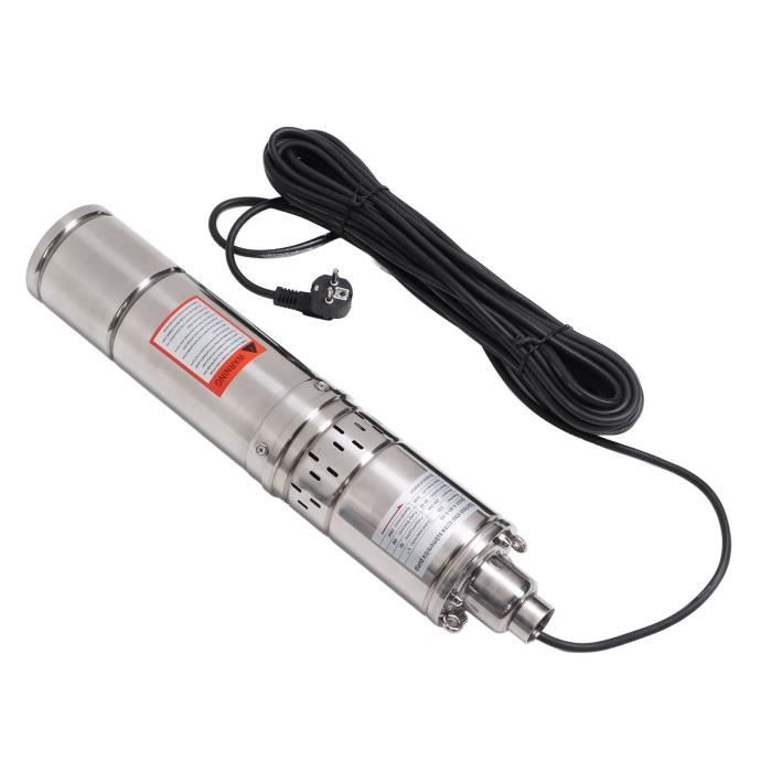 Pompe De Puits Submersible 12V 180W – Acier Inoxydable, Débit 1,2 M³/h, Hauteur 30m, Pour Jardin/maison