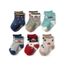 Yafane Lot de 12 paires de chaussettes antidérapantes en coton pour enfant de 0 à 5 ans 