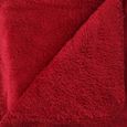 Plaid Doux en microfibre 180x230 cm -  SILUMEN - Rouge-1