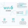 WiFi 6 Mesh AX3000 Mbps - TP-Link Deco X50(2-Pack) - Couverture WiFi de 400 - Compatible avec Toutes Les Box Fibre-1