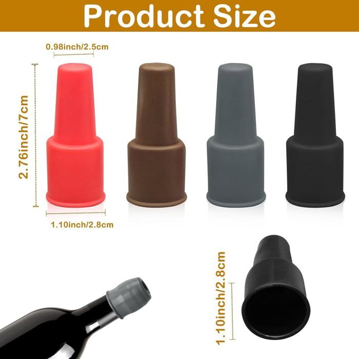 8 Pièces Bouchons De Vin For Bouteilles De Vin, Bouchon De | FindTheDeal