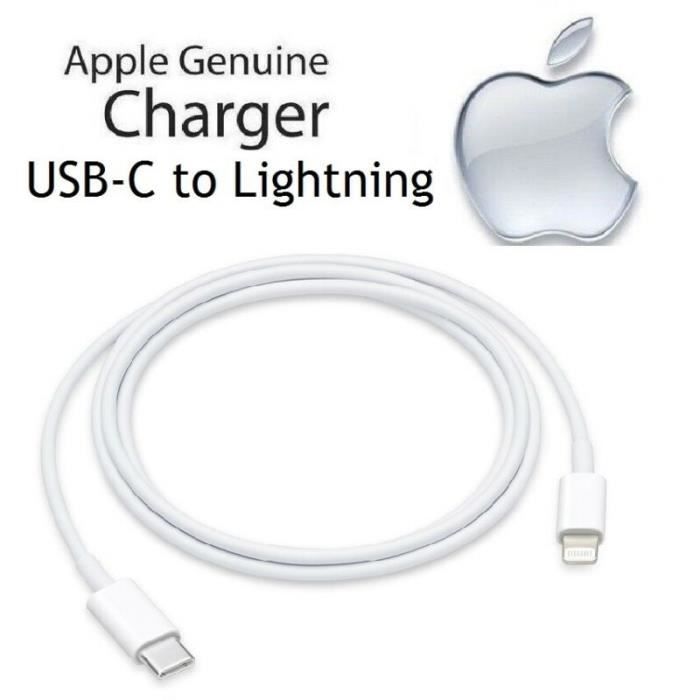 Genuine Adaptateur Lightning vers USB pour iPhone iPad, câble de