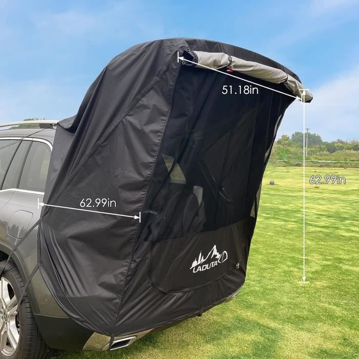 Auvent De Voiture 270° En éventail - Tente Latérale Ouverture Rapide, Imperméable Et Coupe-vent