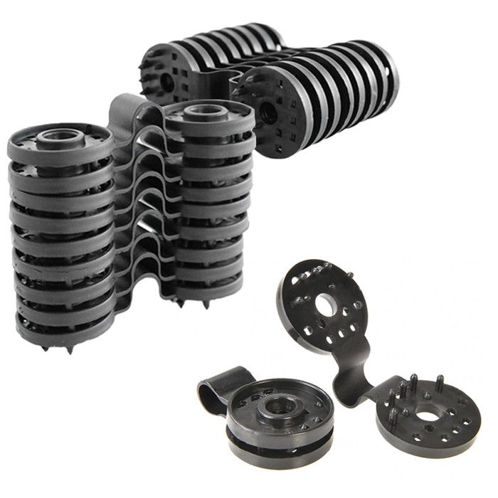 Kit De Fixation Pour Brise-vue - 26 Clips Et Fils PVC - Résistant Aux Intempéries, Couleur Anthracite - 7