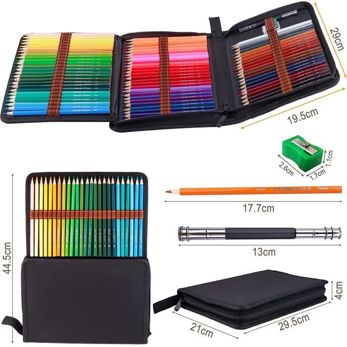 Crayons De Couleur Jumbo TinyGeeks - 10 Crayons + Taille-crayon | Forme Triangulaire & Mine Incassable