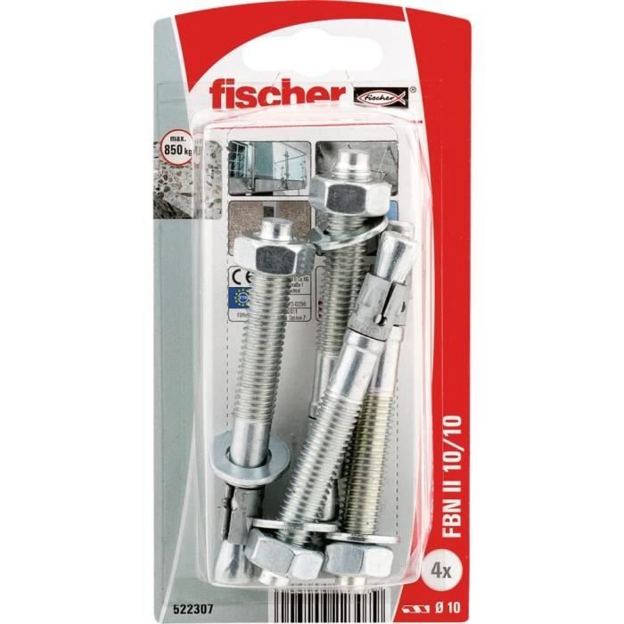 25x Fischer Mauer Schraube MR 6 #50582 Beton Anker Hülse Dübel Stein