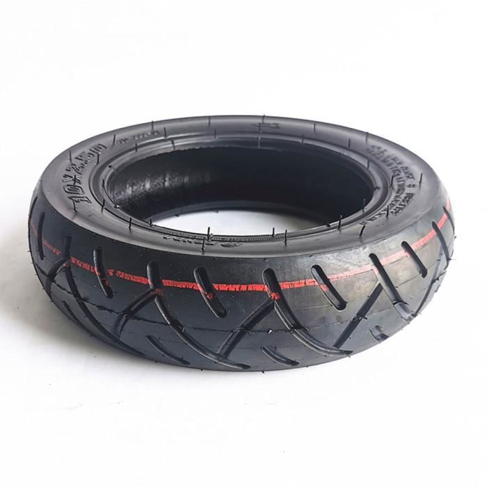 G.V.SHOP® Roue Pleine 10x2.5 (36mm) pour Trottinette Électrique – Pneu Solide Anti-Crevaison Compatible Xiaomi Ducati Lexgo Vivobike S2 60/70-6.5 (Bleu 2pcs Levier