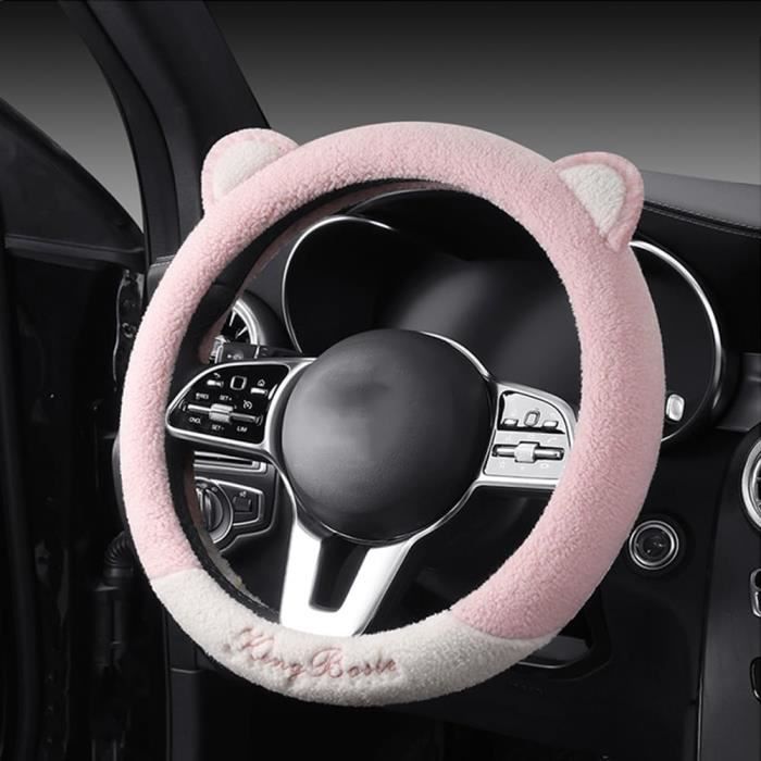 Housse De Volant Pour Fiat Punto, Bravo, Linea, Etc. - Cuir Microfibre, Diamètre 38 Cm, Antidérapante, Confort été/hiver