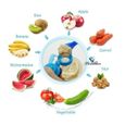 2pcs Tétines d'Alimentation pour Bébé et Tout-Petit - sans BPA - Anneau Dentition Fruit Grignoteuse Appétissantes -2
