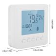 VGEBY® Thermostat d'ambiance programmable numérique régulateur de température Contrôleur chauffage température LCD Thermostat intell-2