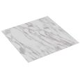 Planche de plancher PVC autoadhésif 5,11 m² Blanc Marbre MEY-2