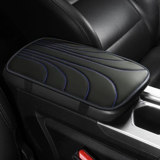 Coussin D'accoudoir Pour Audi Q7 – Housse En Cuir Noir, Mémoire De Forme, Protection Console Centrale