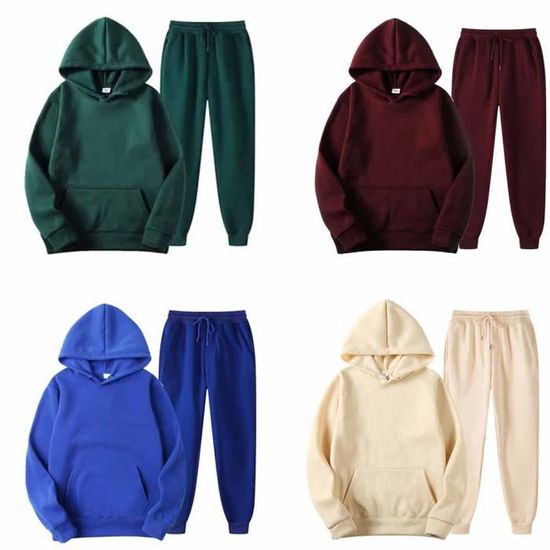 Oanviso 2 Pièces Unisexe Hiver Chaud Ensemble Survêtement