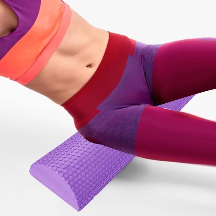 Rouleau en mousse demi rond pour détente musculaire et relaxation yoga