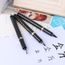 Stylo Calligraphie 3 X Stylos Taille L M S Encre Noir Souple Magnifique Art Dessin Plume Bille Crayon écriture Moo
