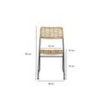 Ensemble table VERONE en bois d'acacia FSC et 4 chaises de jardin - BEAU RIVAGE - collection BEAU RIVAGE®-3