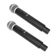 LIU-7549509249549-Ensemble de micros sans fil en métal Système de microphone sans fil professionnel 1 pour 2 microphones dynamiques-3