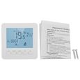 VGEBY® Thermostat d'ambiance programmable numérique régulateur de température Contrôleur chauffage température LCD Thermostat intell-3