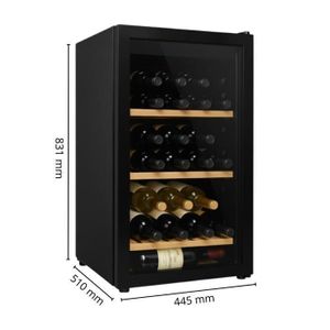 Vinotemp Refroidisseur De Vin à écran Tactile Intégré à Double Zone De 46 Bouteilles