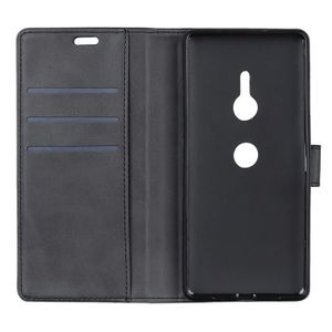 Étui Portefeuille Rabat Pour Sony Xperia XZ3 - Noir - Similicuir - Protection Complète
